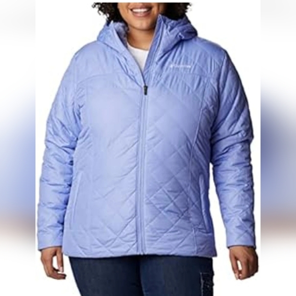 Columbia Copper Crest Hooded Serenity Purple Faux Fur Lined Ski Jacket Plus 2X - Picture 9 of 9